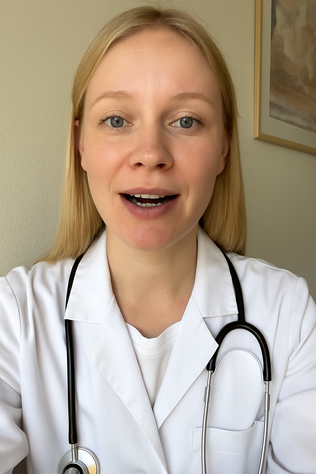 Doctor on video call